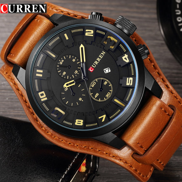 8225 Mens Luxury Quartz Men Military Sports Watch