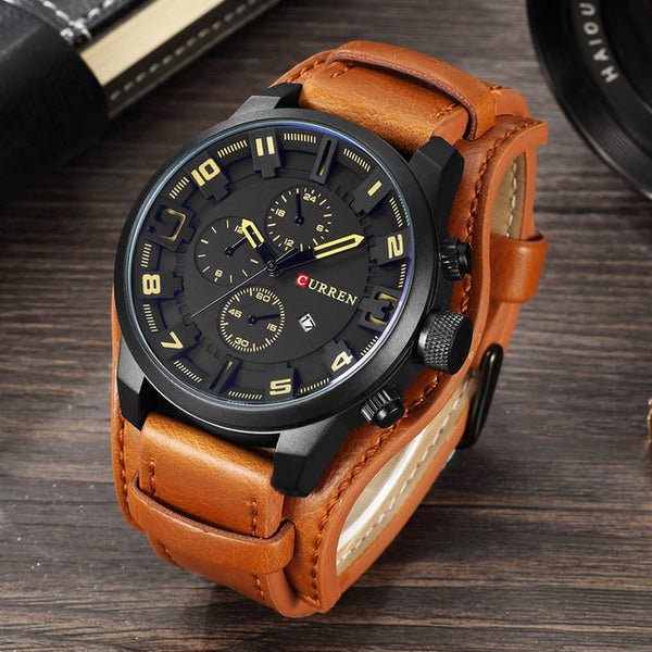 8225 Mens Luxury Quartz Men Military Sports Watch