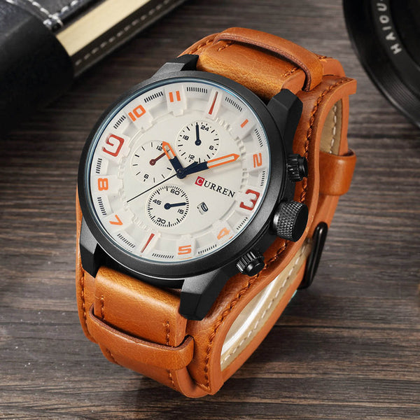 8225 Mens Luxury Quartz Men Military Sports Watch
