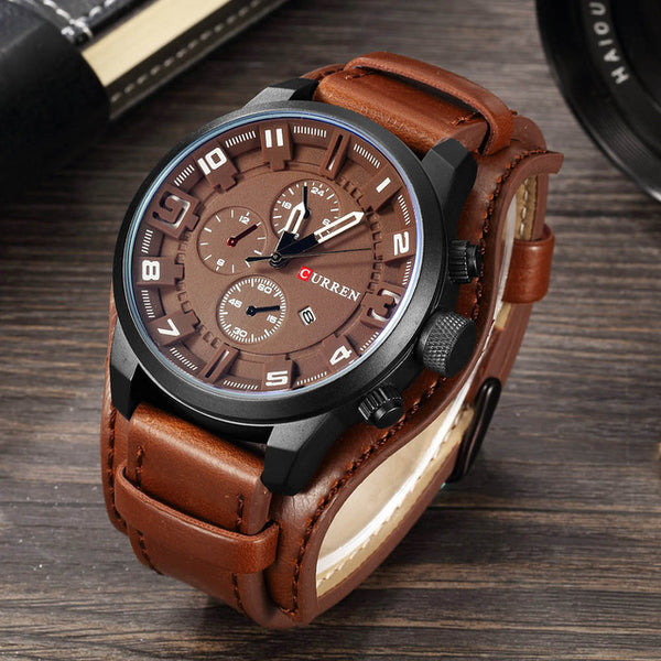 8225 Mens Luxury Quartz Men Military Sports Watch
