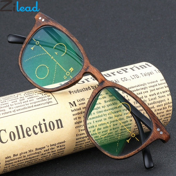 Imitation Wood Plastic Reading Glasses