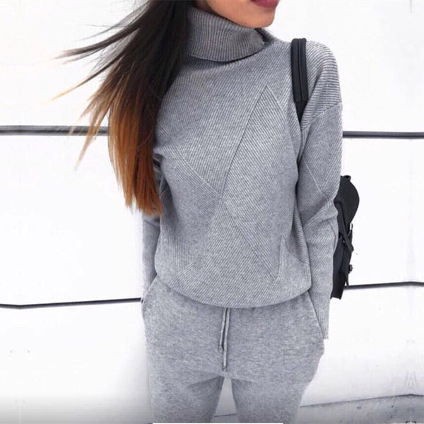 Winter Knitted 2PC Tracksuits