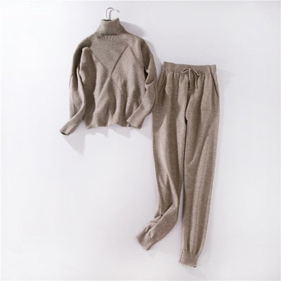 Winter Knitted 2PC Tracksuits