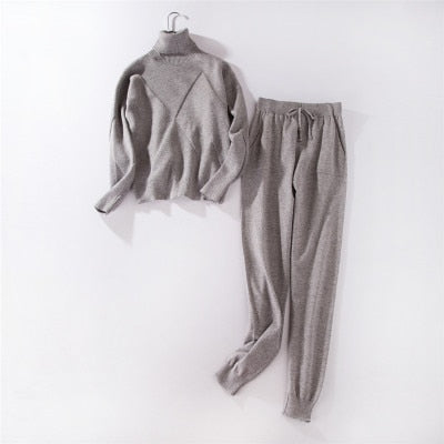 Winter Knitted 2PC Tracksuits