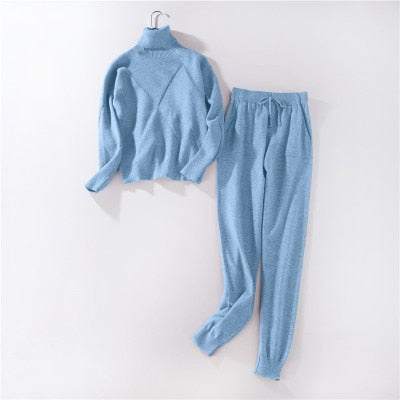 Winter Knitted 2PC Tracksuits