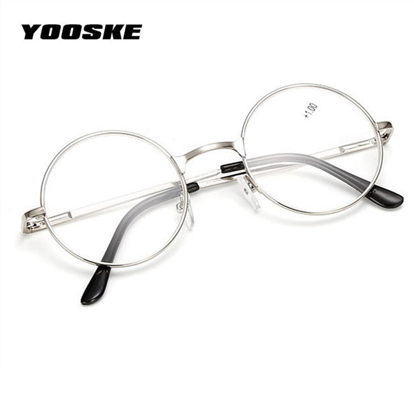 Retro Round Mirror Reading Glasses