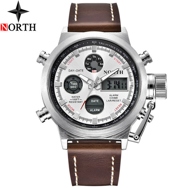 Mens LED Luxury Quartz Military Watch