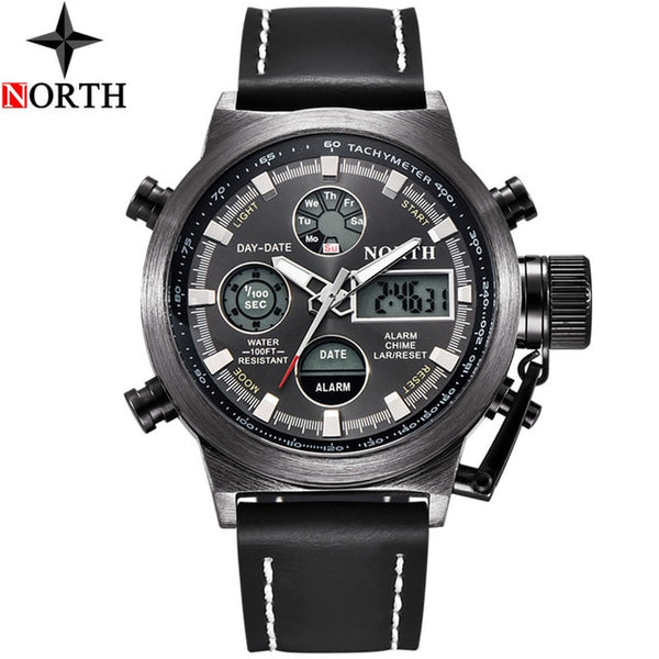 Mens LED Luxury Quartz Military Watch