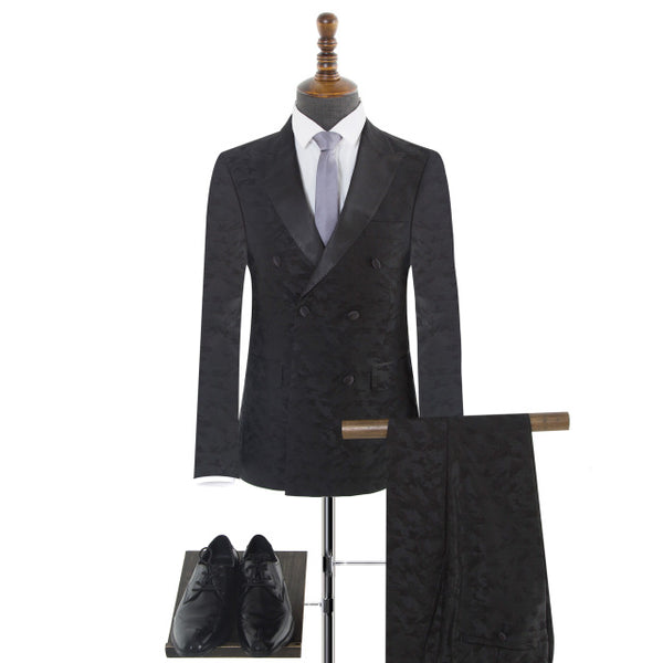 Peak Lapels Double-breasted Mens 2PC Tailor Made Suits